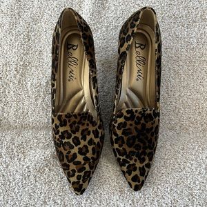 Leopard Print Close Toed Heels